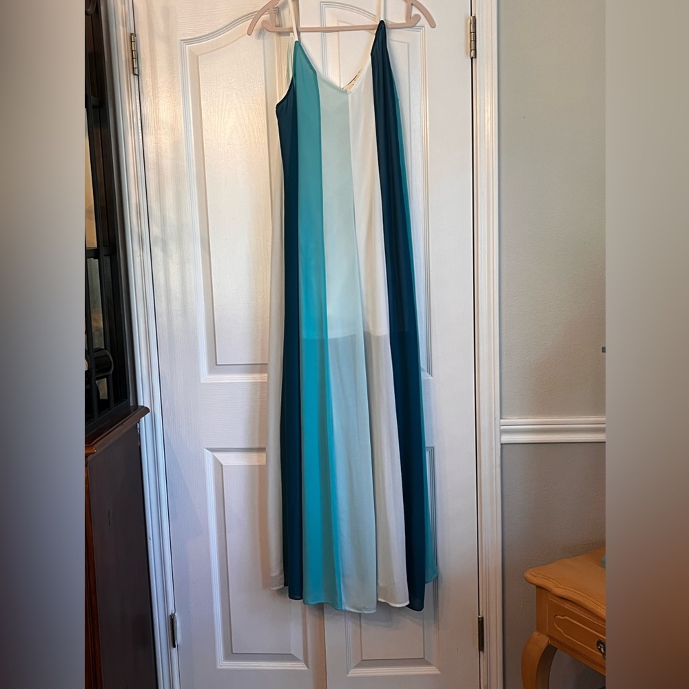 ENTRO WOMENS DRESS, MAXI, STRIPE, size small - Picture 4 of 6